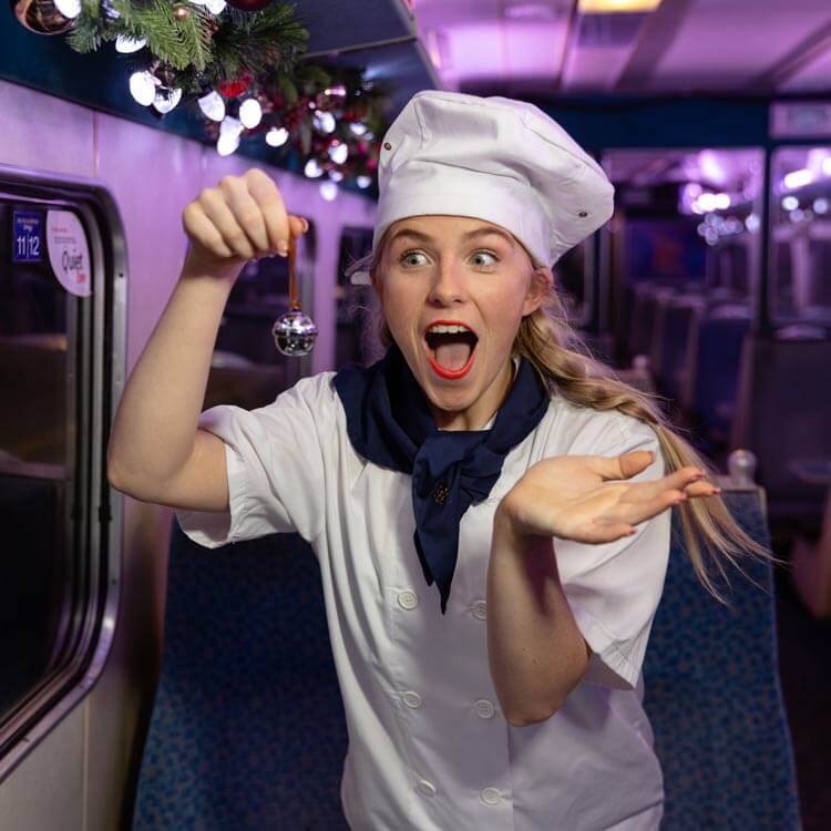 Chef on board THE POLAR EXPRESS™ Train Ride