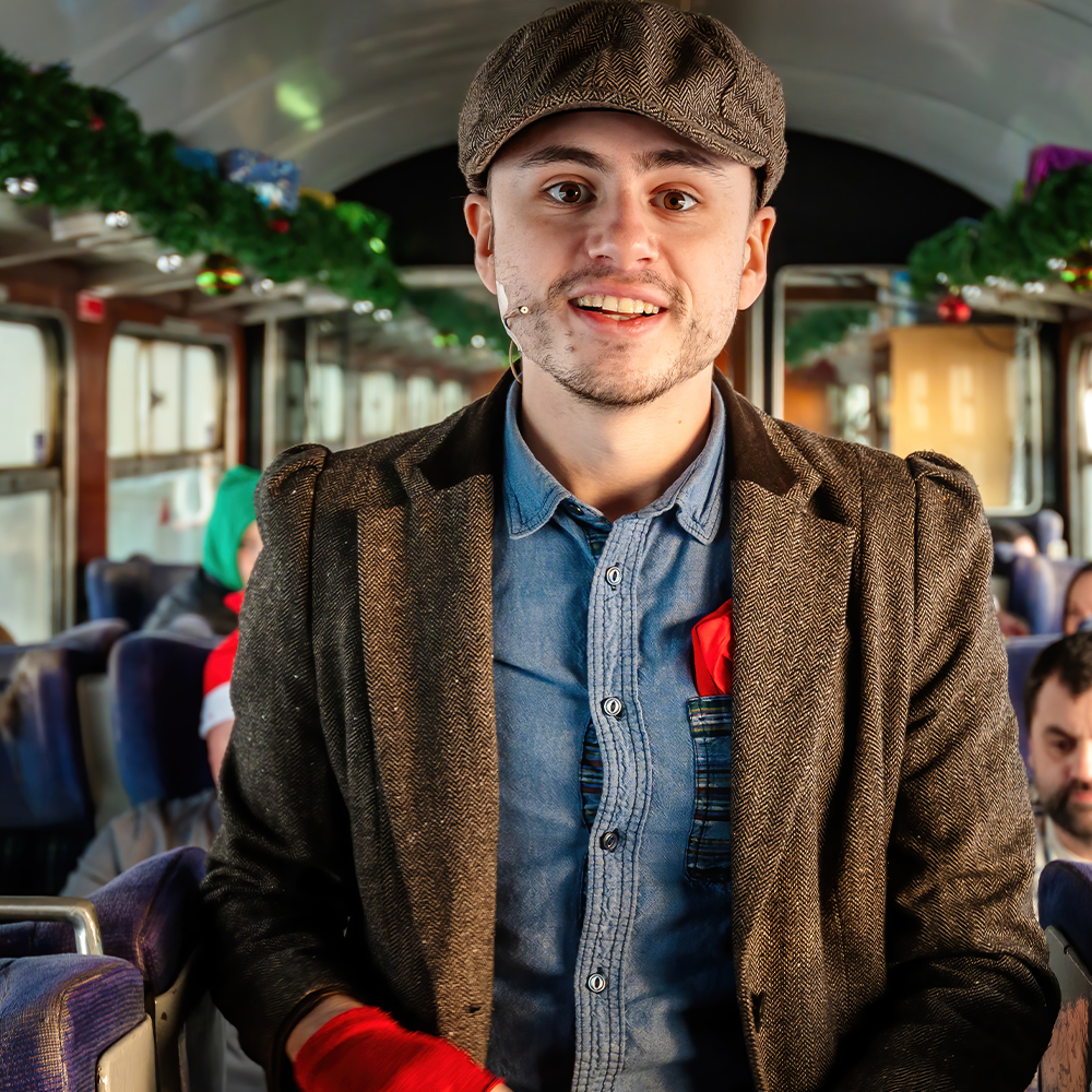 Hobo on board The Polar Express Train Ride 